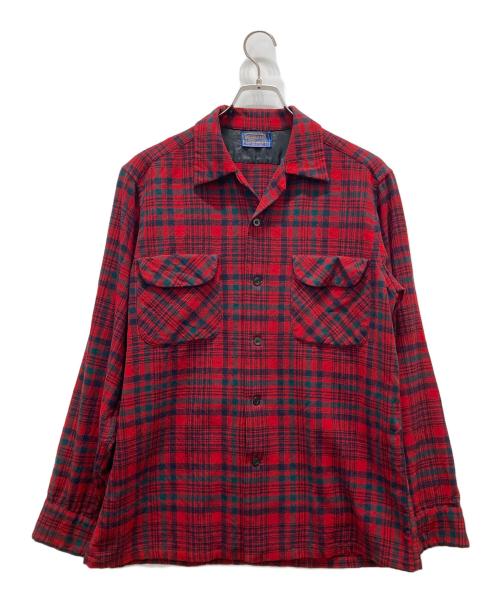 PENDLETON（ペンドルトン）PENDLETON (ペンドルトン) 50sボードシャツ レッド サイズ:Mの古着・服飾アイテム