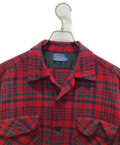 PENDLETON（ペンドルトン）PENDLETON (ペンドルトン) 50sボードシャツ レッド サイズ:Mの古着・服飾アイテム