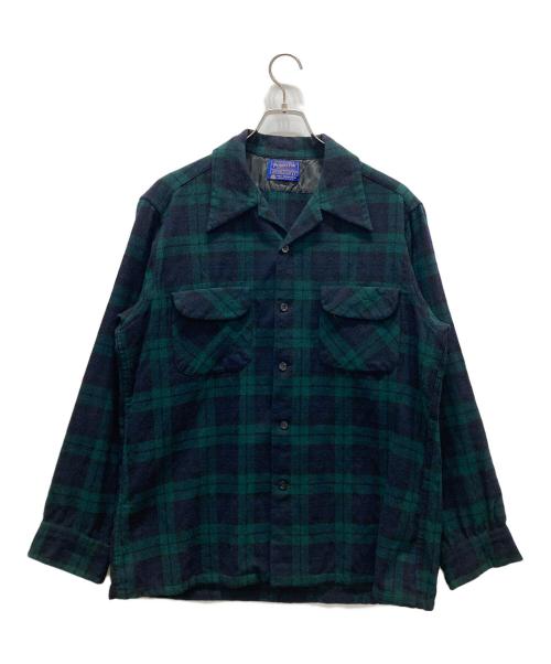 PENDLETON（ペンドルトン）PENDLETON (ペンドルトン) 70s~80sボードシャツ グリーン サイズ:Lの古着・服飾アイテム