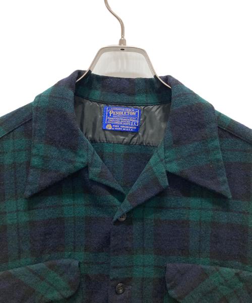 PENDLETON（ペンドルトン）PENDLETON (ペンドルトン) 70s~80sボードシャツ グリーン サイズ:Lの古着・服飾アイテム