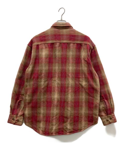 ST JOHN'S BAY（セントジョンズベイ）ST JOHN'S BAY (セントジョンズベイ) チェックネルシャツ ベージュ サイズ:Lの古着・服飾アイテム