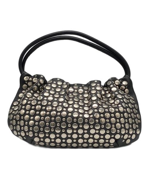 SONIA RYKIEL（ソニア リキエル）SONIA RYKIEL (ソニア リキエル) スタッズハンドバッグ ブラックの古着・服飾アイテム