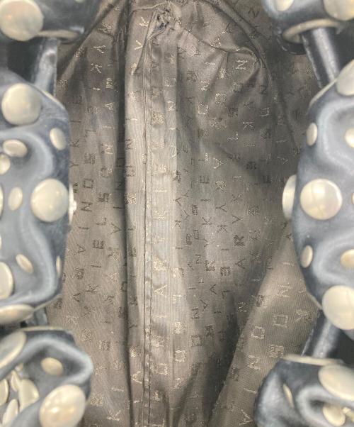 SONIA RYKIEL（ソニア リキエル）SONIA RYKIEL (ソニア リキエル) スタッズハンドバッグ ブラックの古着・服飾アイテム