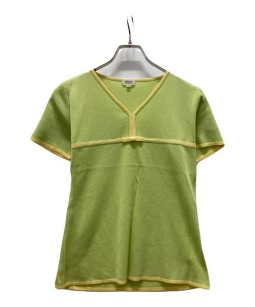 FOXEY（フォクシー）FOXEY (フォクシー) 半袖ニット 黄緑 サイズ:40の古着・服飾アイテム