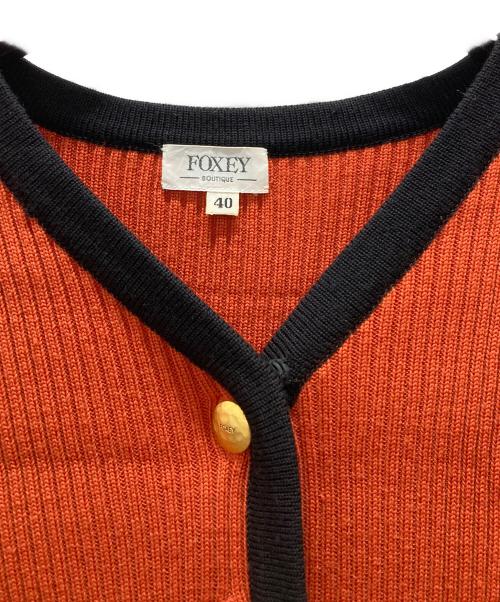 FOXEY（フォクシー）FOXEY (フォクシー) ロングカーディガン オレンジ サイズ:40の古着・服飾アイテム
