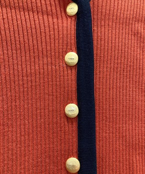 FOXEY（フォクシー）FOXEY (フォクシー) ロングカーディガン オレンジ サイズ:40の古着・服飾アイテム