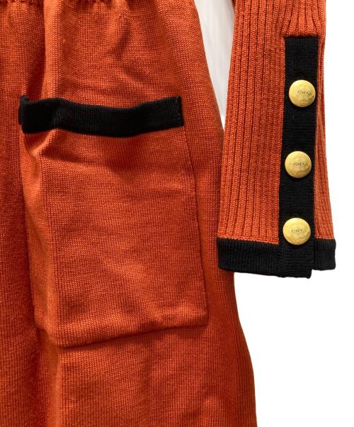 FOXEY（フォクシー）FOXEY (フォクシー) ロングカーディガン オレンジ サイズ:40の古着・服飾アイテム