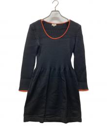 FOXEY（フォクシー）の古着「ニットワンピース」｜ネイビー