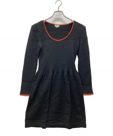 中古・古着通販】FOXEY (フォクシー) ニットワンピース ネイビー