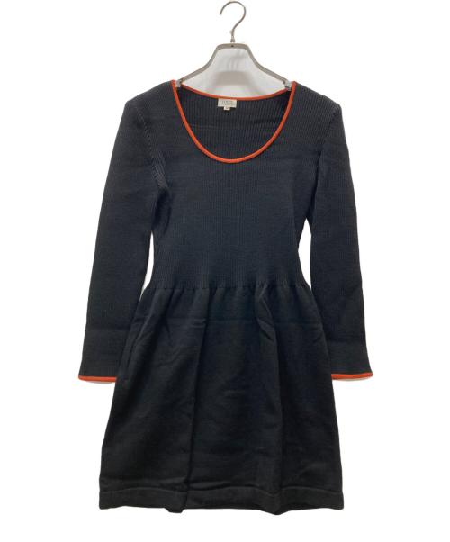 FOXEY（フォクシー）FOXEY (フォクシー) ニットワンピース ネイビー サイズ:40の古着・服飾アイテム