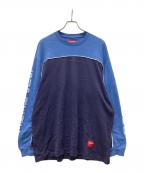 SUPREMEシュプリーム）の古着「25ss Paneled Piping L/S Top」｜ブルー