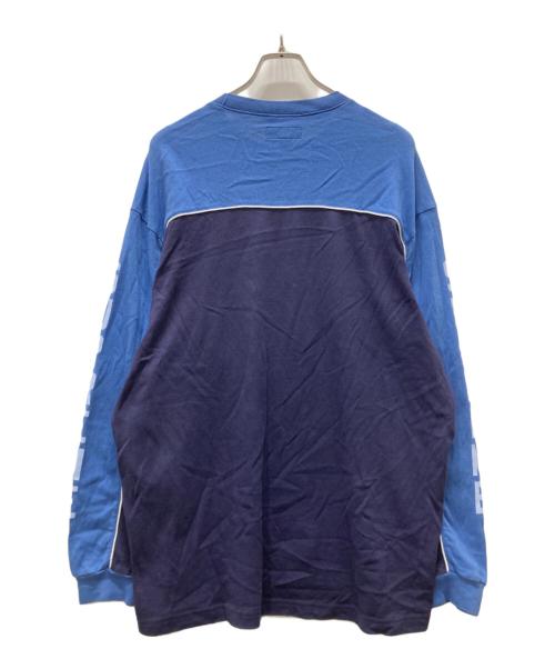 SUPREME（シュプリーム）Supreme (シュプリーム) 25ss Paneled Piping L/S Top ブルー サイズ:Lの古着・服飾アイテム