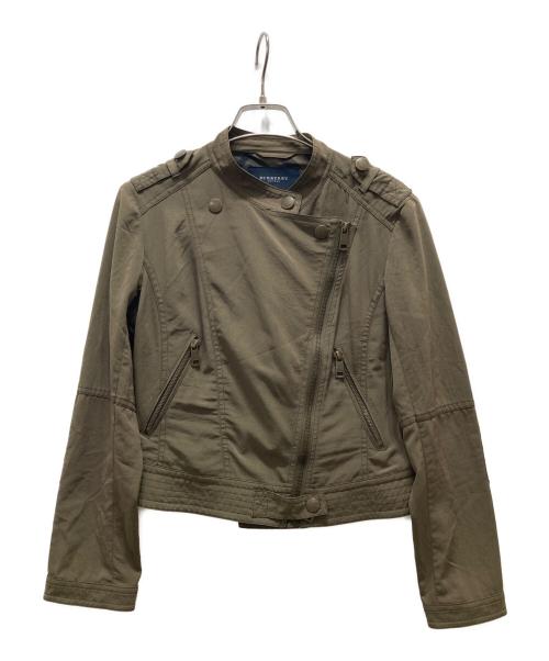 BURBERRY LONDON（バーバリーロンドン）BURBERRY LONDON (バーバリーロンドン) ライダースジャケット オリーブ サイズ:38の古着・服飾アイテム