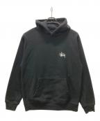 stussyステューシー）の古着「ロゴパーカー」｜ブラック