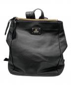 Vivienne Westwoodヴィヴィアンウエストウッド）の古着「オーブロゴプレート リュック」｜ブラック