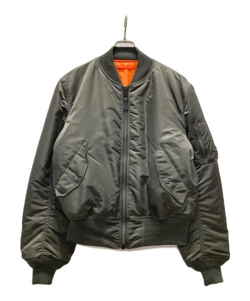 ALPHA（アルファ）ALPHA (アルファ) MA-1ジャケット オリーブ サイズ:Mの古着・服飾アイテム