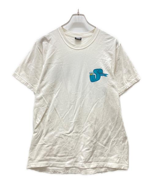 stussy（ステューシー）stussy (ステューシー) 折れクラウンTシャツ ホワイト サイズ:Mの古着・服飾アイテム