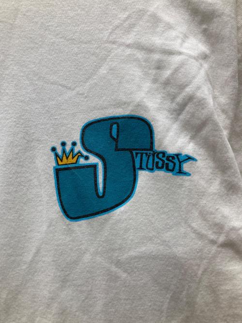 stussy（ステューシー）stussy (ステューシー) 折れクラウンTシャツ ホワイト サイズ:Mの古着・服飾アイテム