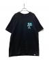 stussy（ステューシー）の古着「フラワーグラフィックTシャツ」｜ブラック