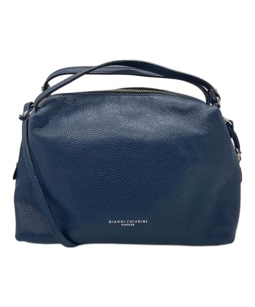 GIANNI CHIARINI（ジャンニ キアリーニ）GIANNI CHIARINI (ジャンニ キアリーニ) ショルダーバッグ ネイビーの古着・服飾アイテム