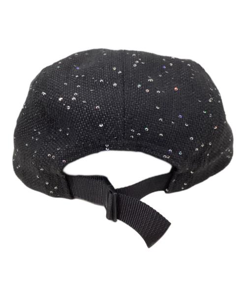 SUPREME（シュプリーム）SUPREME (シュプリーム) スパンコールキャンプキャップ ブラックの古着・服飾アイテム