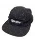 SUPREME（シュプリーム）の古着「スパンコールキャンプキャップ」｜ブラック