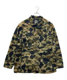 A BATHING APE（アベイシングエイプ）の古着「1ST ナイロンカモジャケット」｜カーキ