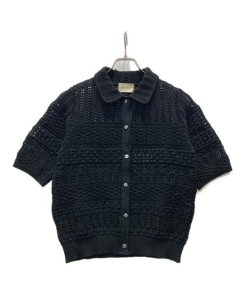UNITED ARROWS（ユナイテッドアローズ）UNITED ARROWS (ユナイテッドアローズ) ニットポロシャツ/Early SM ポロニット ブラック サイズ:記載無しの古着・服飾アイテム