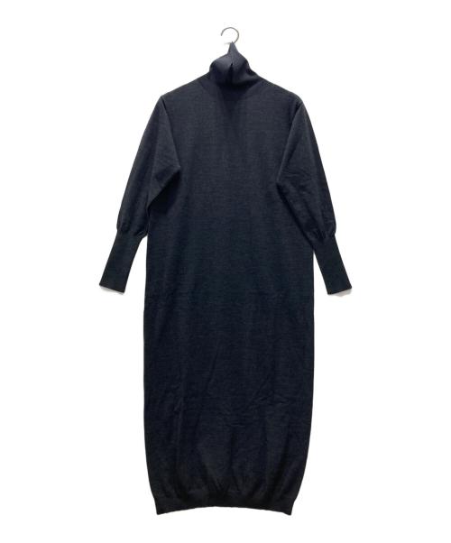 LOEFF（ロエフ）LOEFF (ロエフ) タートルネックニットワンピース グレー サイズ:FREEの古着・服飾アイテム