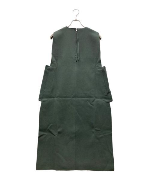 HYKE（ハイク）HYKE (ハイク) サイドスナップ ノースリーブワンピース グリーン サイズ:1の古着・服飾アイテム