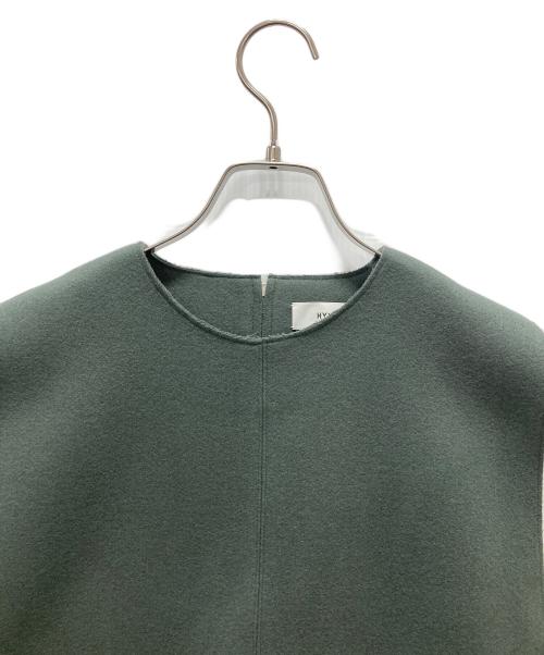 HYKE（ハイク）HYKE (ハイク) サイドスナップ ノースリーブワンピース グリーン サイズ:1の古着・服飾アイテム
