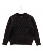 BATONER×UNITED ARROWSバトナ―×ユナイテッドアローズ）の古着「ケーブルニット」｜ブラウン