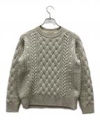 BATONERバトナ―）の古着「ケーブルニット」｜ベージュ