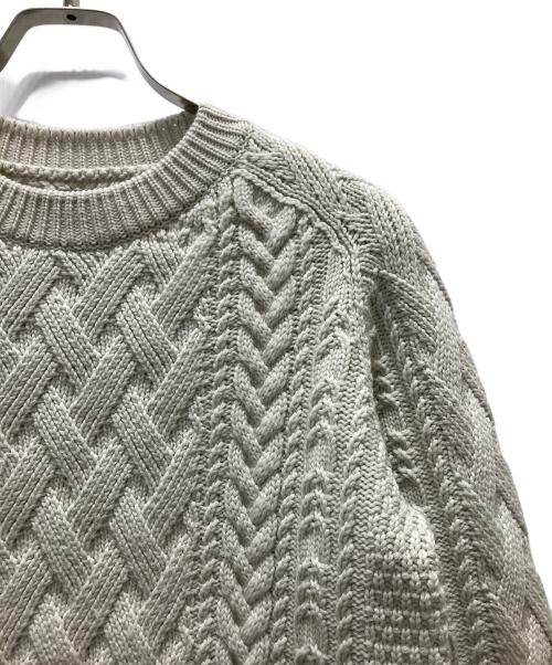 BATONER（バトナ―）BATONER (バトナ―) ケーブルニット ベージュ サイズ:1の古着・服飾アイテム