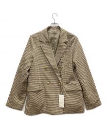 Gready Brilliant（グレディ ブリリアン）の古着「金釦ダブルジャケット」｜ブラウン