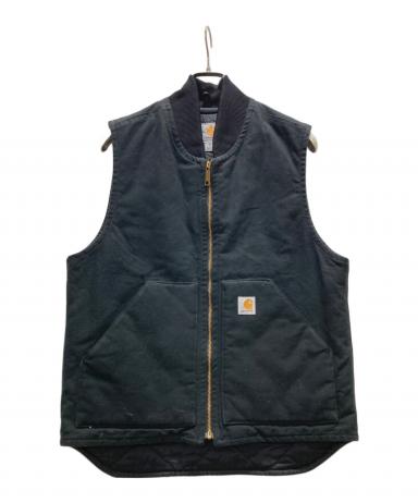 【美品】Carhartt カーハート ダックベスト ブラック Mサイズ 中古・古着通販】CarHartt (カーハート) ダックベスト ブラック サイズ