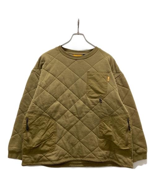 GRIP SWANY（グリップスワニー）GRIP SWANY (グリップスワニー) キルティングスウェット カーキ サイズ:XLの古着・服飾アイテム