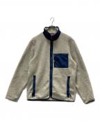Patagoniaパタゴニア）の古着「シンチラフリースジャケット」｜アイボリー×ネイビー
