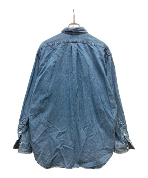 RALPH LAUREN（ラルフローレン）RALPH LAUREN (ラルフローレン) デニムボタンダウンシャツ インディゴ サイズ:Lの古着・服飾アイテム