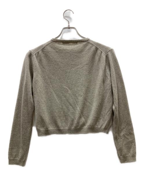 evam eva（エヴァムエヴァ）evam eva (エヴァムエヴァ) カシミヤカーディガン ベージュ サイズ:Sの古着・服飾アイテム