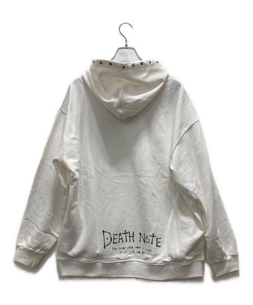 Underground（アンダーグラウンド）UNDERGROUND (アンダーグラウンド) デスノート (デスノート) プリントパーカー ホワイト サイズ:４４ 未使用品の古着・服飾アイテム