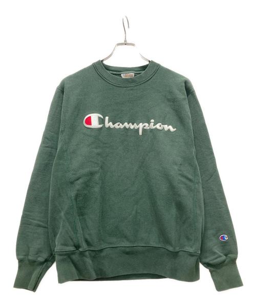 Champion REVERSE WEAVE（チャンピオン リバース ウィーブ）Champion REVERSE WEAVE (チャンピオン リバース ウィーブ) リバースウィーブスウェット グリーン サイズ:XLの古着・服飾アイテム