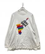 doublet×WISMダブレット×ウィズム）の古着「レインボーバンドTシャツ」｜ホワイト