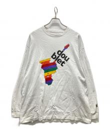 doublet×WISM（ダブレット×ウィズム）の古着「レインボーバンドTシャツ」｜ホワイト