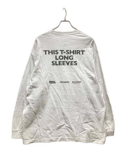 doublet（ダブレット）doublet (ダブレット) WISM (ウィズム) レインボーバンドTシャツ ホワイト サイズ:Fの古着・服飾アイテム