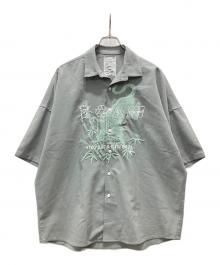 SHAREEF（シャリーフ）の古着「刺繍シャツ」｜黄緑