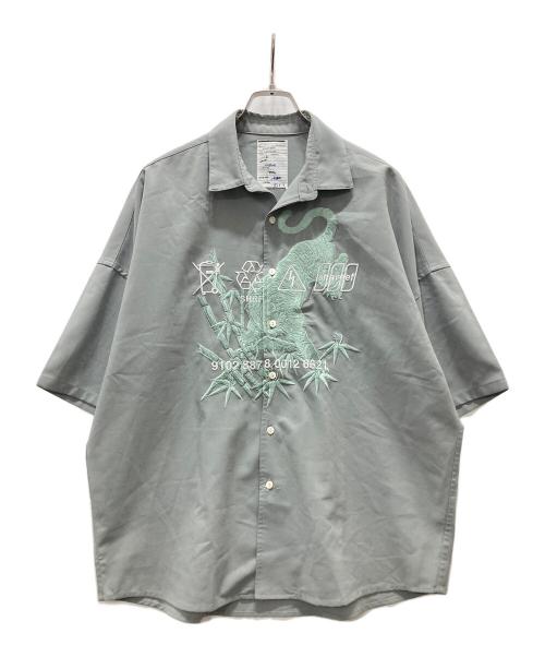 SHAREEF（シャリーフ）SHAREEF (シャリーフ) 刺繍シャツ 黄緑 サイズ:Sの古着・服飾アイテム
