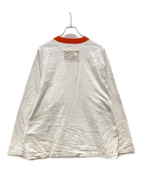 My Beautiful Landlet（マイビューティフルランドレット）My Beautiful Landlet (マイビューティフルランドレット) リンガーロングスリーブT ホワイト サイズ:Sの古着・服飾アイテム