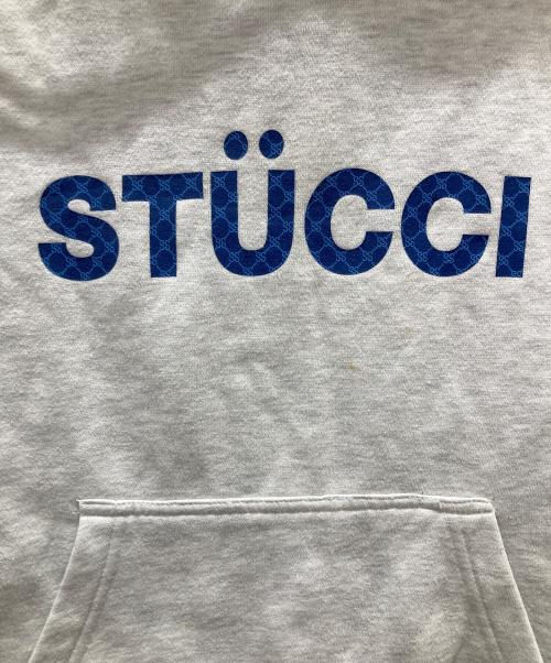 stussy（ステューシー）stussy (ステューシー) 古着 STUCCIロゴスウェット グレー サイズ:Sの古着・服飾アイテム