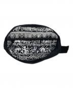 stussyステューシー）の古着「ウエストバッグ」｜ブラック